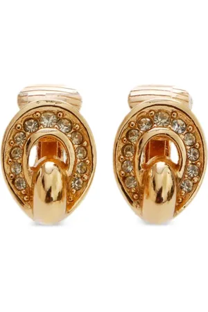Dior Aretes con detalles de strass