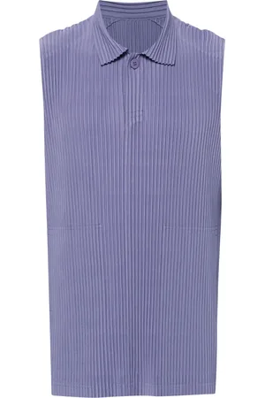 Issey Miyake Playera tipo polo MC July