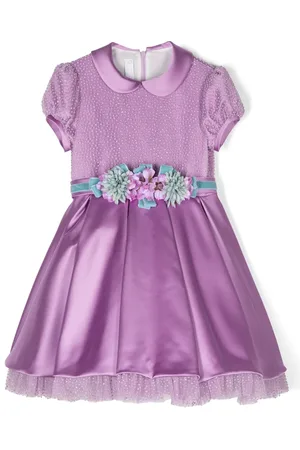 COLORICHIARI Vestido con cinturón y estampado floral