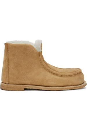 J.W.Anderson Botines de gamuza capitonados