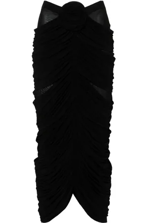 MAGDA BUTRYM Vestido midi con encaje floral
