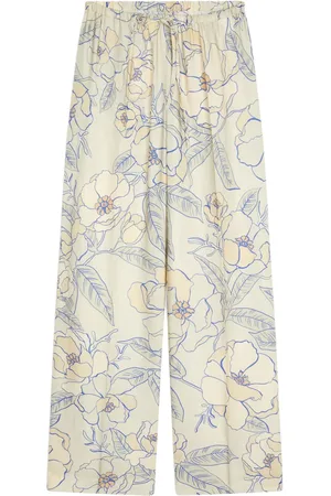DRIES VAN NOTEN Pantalones palazzo con estampado floral