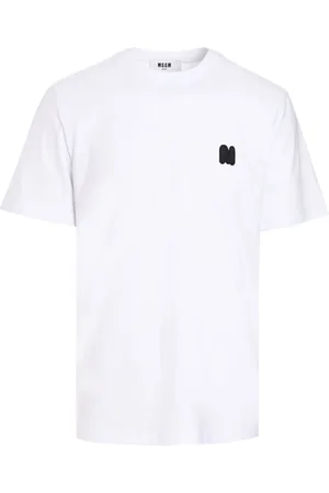 Msgm Playera con aplique del logo
