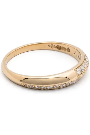 Lizzie Mandler Anillo Petite Crescent en oro amarillo de 18kt