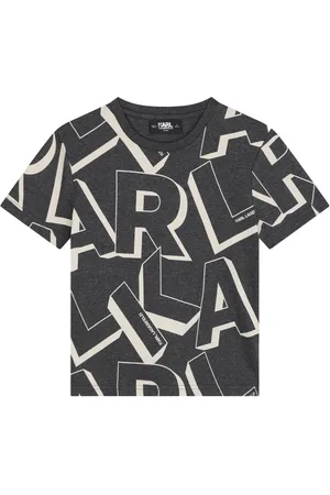 Karl Lagerfeld Playera con logo estampado