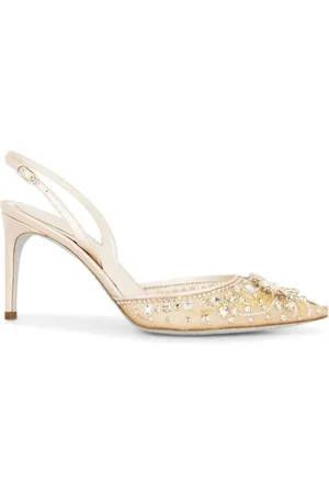 RENE CAOVILLA Zapatillas Cinderella con tacón de 80mm