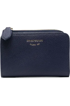 Emporio Armani Cartera con logo en relieve