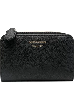 Emporio Armani Cartera con logo en relieve