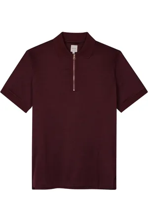 Paul Smith Playera tipo polo con medio cierre