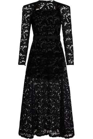Patou Vestido largo con encaje floral