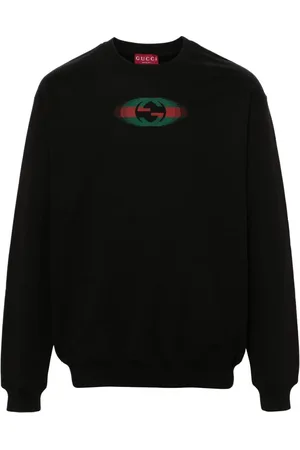 Gucci black sweatshirt hotsell