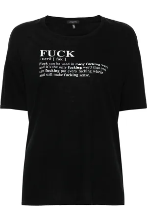 R13 Playera con eslogan estampado