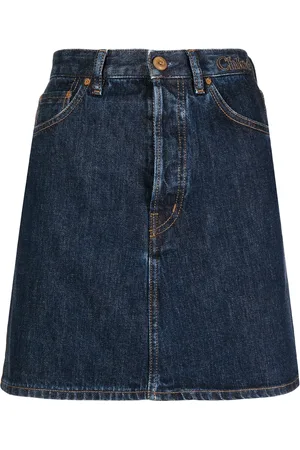 Chloé Falda de mezclilla con diseño de cinco bolsillos