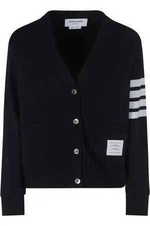 Thom Browne Cárdigan con rayas en las mangas
