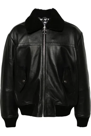 VERSACE Chamarra con cuello texturizado