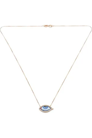 Lito 14kt rose gold Petit Blue diamond necklace