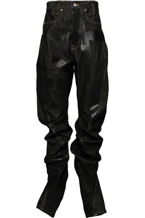 JUNTAE KIM Jeans con dobladillo asimétrico