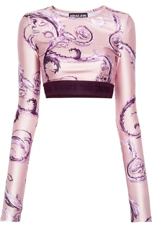 VERSACE Shorts deportivos con estampado Watercolour Couture