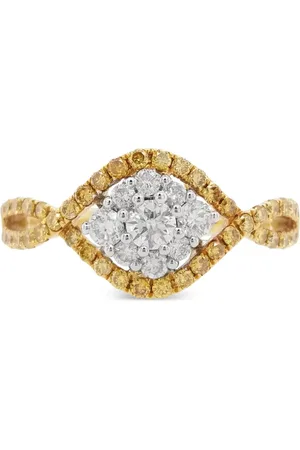 HYT Jewelry Anillo en oro amarillo de 18kt con diamantes
