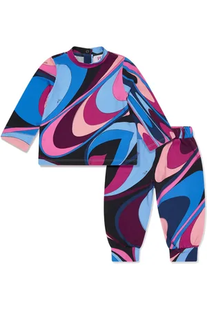 PUCCI Junior Set de pantalones con estampado Marmo