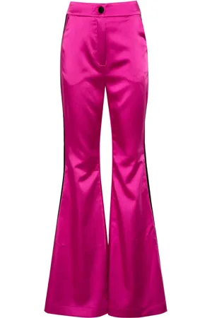 MITILIANE COUTURE Pantalones acampanados con aplique lateral