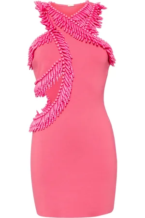 Cult Gaia Vestido con aberturas y detalle de mostacillas