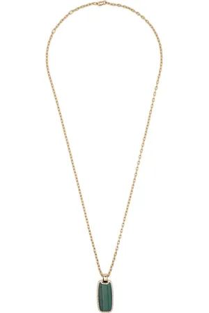 APM Monaco Collar con medalla de malaquita