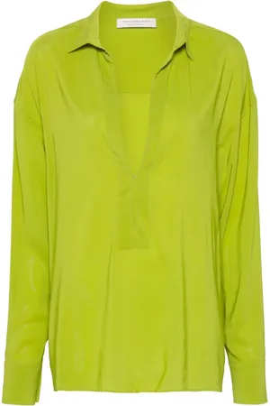 Serafini Blusa con cuello en V