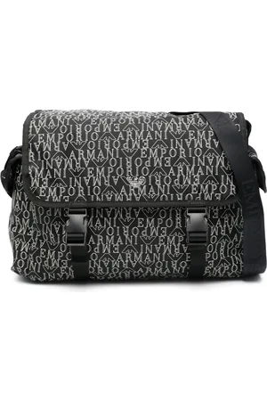 Emporio Armani Pañalera con logo estampado