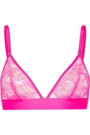 MAISON CLOSE Brasier estilo triángulo con encaje