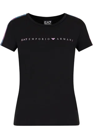 EA7 Playera con logo estampado