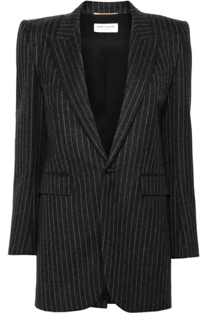 Saint Laurent Blazer con motivo de rayas