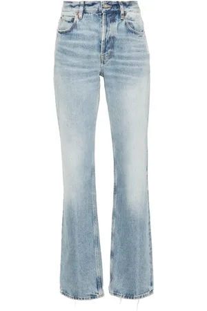 Saint Laurent Jeans rectos con tiro bajo