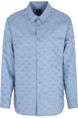 Armani Exchange Camisa con logo en jacquard