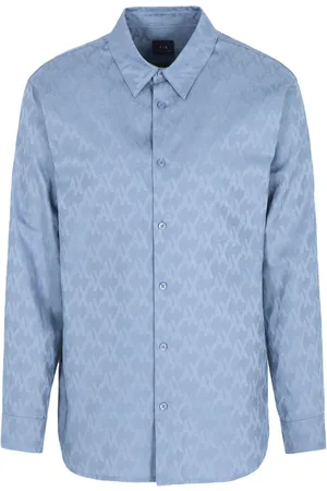 Armani Exchange Camisa con logo en jacquard