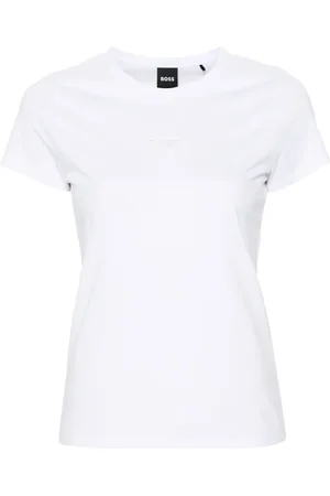 HUGO BOSS Playera con logo y aberturas