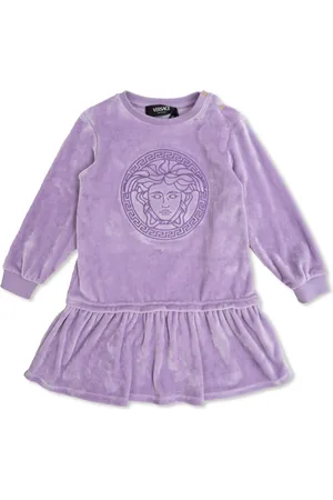 VERSACE Vestido de terciopelo con motivo Medusa