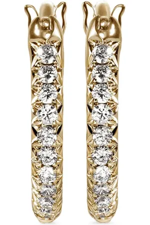 John Hardy Arracadas JH Essential en oro amarillo de 14kt con diamante