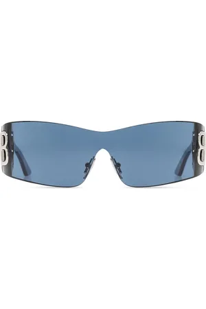 Balenciaga Lentes de sol con armazón estilo escudo