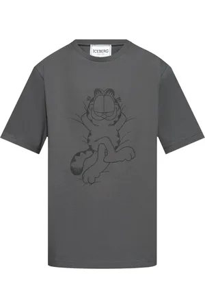 Iceberg Playera con logo estampado de x Garfield