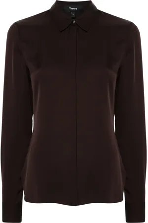 THEORY Camisa de seda georgette