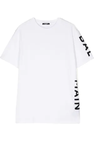 Balmain Playera con logo afelpado