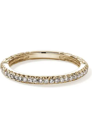 John Hardy Anillo JH Essential en oro amarillo de 14kt con diamantes