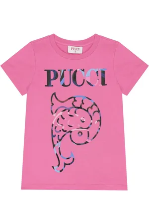 PUCCI Junior Playera con logo estampado