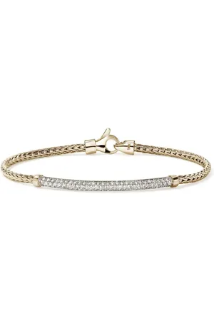 John Hardy Pulsera JH Essential en oro amarillo de 14kt con diamante