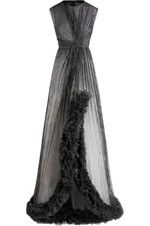 Etro Vestido de seda estampado con detalle fruncido