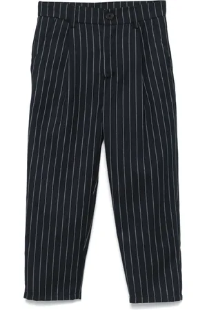 DOUUOD KIDS Pantalones con motivo de rayas diplomáticas