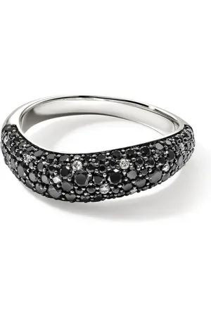 John Hardy Anillo Surf en plata de ley con diamantes