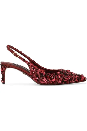 Dolce & Gabbana Zapatillas con detalles de cristal y tira trasera