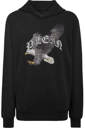 Philipp Plein Hoodie con águila estampada
